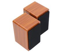 Haut-Parleurs D'ordinateur Stable Usb Mini Filaire Bluetooth Caisson De Basses De Bureau Pour Ordinateur Portable à Domicile Noyer