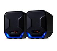 Haut-Parleurs d'Ordinateur USB 6W Blue&Black Audiocore.