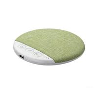 Haut-parleurs d'oreiller avec bruit blanc/son stéréo pour dormir, haut-parleurs plats rechargeables avec minuterie à 3 vitesses, contrôle du volume et minuterie d'arrêt automatique, appareil sonore