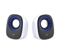Ewent EW3513 haut-parleur 1-voie Noir, Bleu, Blanc Avec fil 5 W G