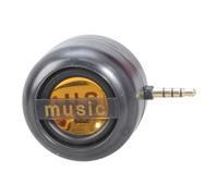 Haut-parleurs externes pour téléphone portable de 3,5 mm - Lecteur de musique stéréo portable - Petits haut-parleurs rechargeables pour ordinateur portable