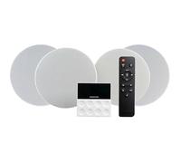 Haut-parleurs FONESTAR KS-WALL 4 - Bluetooth USB FM AUX - Noir - Amplificateur - 25 Watts - 4 Haut-parleurs