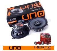 Hertz X 130 - Paire de Haut-parleurs coaxiaux 2 Voies 130 mm, 160W Peak, cône polypropylène et Tweeter intégré
