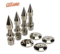 haut-parleurs M8 x 60mm, pointes de support, pieds, clous, trépied Audio en cuivre, Suspension de caisson de basses, 4 ensembles dédiés Nipseyteko