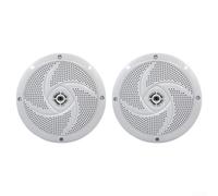 Haut-parleurs marins étanches 60 W Peak 2 voies design compact pour camping-car, bateau, yacht, piscine, utilisation au bord de la piscine, finition blanche