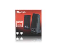 Haut-Parleurs PC 2.0-RMS 2W avec Boutons On/Off et Volume SB150 Noir