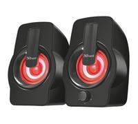 Haut-parleurs PC 2.0 - Trust - Gemi RGB - Éclairage LED multicolore - Alimentation USB - Contrôle volume façade