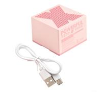 Haut-parleurs portables sans fil offrant des basses puissantes, des appels mains libres avec puce de réduction du bruit mise à jour et double appariement pour une expérience sonore immersive (rose)