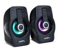 Haut-Parleurs pour Ordinateurs Portables Enceintes USB 2.0 Audiocore AC855 Noir