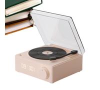 Haut-parleurs pour tourne-disque, haut-parleur sans fil avec réveil - Haut-parleurs intelligents pour vélo, cour, plage, randonnée, feux de camp