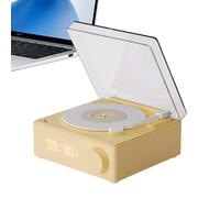 Haut-parleurs pour tourne-disque, haut-parleurs de voyage sans fil, tourne-disque vertical, plateau tournant intelligent pour la plage, le vélo, le garage, la cour, la chambre à coucher
