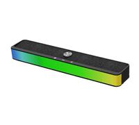 Haut-parleurs RGB - audio de bureau sans fil portable 5.3, unité de musique de jeu PC de 15 W avec effets LED, batterie longue durée Douche domestique Fête Salle de Noël Patio Auto Te