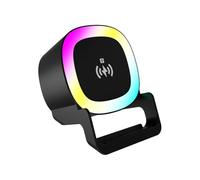 Haut-parleurs sans fil pour la maison - Lecteur audio compact avec veilleuse intégrée Petit Nomad | Pour Voyage Chambre Salon Bureau Étude Cuisine Chevet Chambre étudiante Technologieli