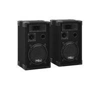 vidaXL Haut-parleurs scène Hifi passifs professionnels 2 pcs 800W Noir Noir G