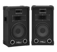 vidaXL Haut-parleurs scène Hifi passifs professionnels 2 pcs 800W Noir Noir