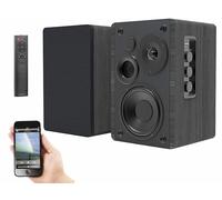 Haut-parleurs stéréo actifs bluetooth avec boîtier en bois MSS-95.usb - Auvisio