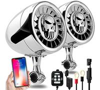 Haut-parleurs stéréo Bluetooth Marins étanches Haute Performance Aileap de 5 Pouces Système Audio de Bateau de Basse Robuste avec USB AUX Idéal pour Les Motos Harley ATV/UTV/RZR