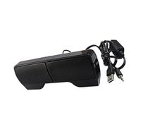 Haut-parleurs USB 2.0 Compacts pour Ordinateur de Bureau, Son Clair | Paire Stéréo, Câble de 1,2 Mètre, Boîtier ABS Noir, Anti-interférences, pour PC et Téléphone