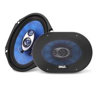 Haut-parleurs Voiture Coaxiaux 15×20cm 3 Voies 360W 4 Ohms Réponse 70 Hz-20 kHz Cône Poly-Injection Contour Caoutchouc Butyle