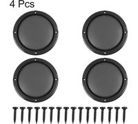 Haut-parleurs voiture noir maille acier Couvercle protecteur Grille 12.7cm 4pcs