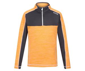 Haut Polaire Polyester Hewley Orange Clair / Gris Phoque 7/8A