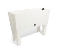 Haut pot 30 L Prosperplast Rato caisse haute en plastique en Blanc, 46 (hauteur) x 60 (largeur) x 25 (profondeur) cms