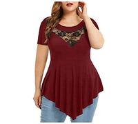 Haut pour femme longueur trois quarts pour femme, bordeaux, XL