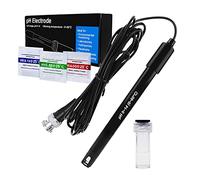 Haut Précision pH Électrode avec Étalonnage Poudre, 0-14 pH Sonde avec BNC Connecteur & 300cm Câble pour Large Application