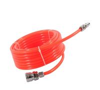 Haut-pression 5 mm ID 8 mm tuyau de compresseur d'air OD, ligne en PVC légère non moelleuse avec kit de connecteur rapide pour la production automatisée rouge 20m
