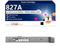 Haut Rendement 827A Cartouche de Toner de Remplacement CF300A CF301A CF303A CF302A pour HP LaserJetM880z /M880Z/M880Z NFC Imprimantes, Clair et Durable