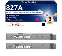 Haut Rendement 827A Cartouche de Toner de Remplacement CF300A CF301A CF303A CF302A pour HP LaserJetM880z /M880Z/M880Z NFC Imprimantes, Clair et Durable