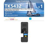 Haut Rendement TK5432 Cartouche de Toner de Remplacement pour Kyocera ECOSYS MA2100cfx MA2100cwfx PA2100cWx PA2100cX Imprimantes, Nettes et Durables,Cyan-1 Pack