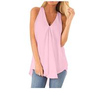 Haut Rose Femme Soldes Tunique Femme Manche Longue Vetement Vintage Tee T Shirts Long Ete De Travail Dos Nu T Blanc Col V Chemise Fluide Chemisier En Dentelle Blouse Moderne VêTements Golf Court