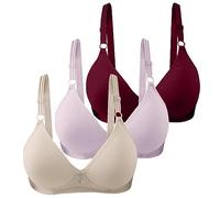 Haut sans bretelles - Bonnet froncé - Respirant - Soufflet latéral - Bandoulière réglable - Grand soutien-gorge - Sous-vêtements de fitness, lilas, 44