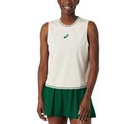 Asics Game Sleeveless T-shirt Blanc S Femme
