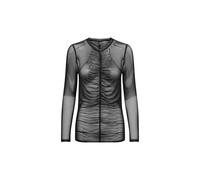 Haut Semi Transparent Only Féminin, En Polyester, Couleur Noire, Code 15331584