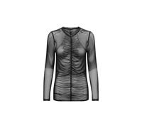 Haut Semi Transparent Only Féminin, En Polyester, Couleur Noire, Code 15331584