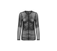 Haut Semi Transparent Only Féminin, En Polyester, Couleur Noire, Code 15331584