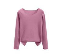 Haut Sport Femme Pull Hiver Col Roule Octobre Manche Longue Chauve Souris Zippée Leopard Original Marin Gros Court Torsade Shape Christmas Vêtements Femme Violet Clair XL