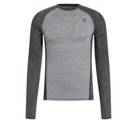 Odlo Natural Performance Wool 150 Crew Neck L/S - Sous-vêtement mérinos homme Grey Melange / Dark Grey Melange M