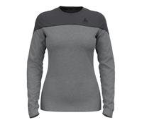 T-shirt Odlo BL TOP à col rond manches longues gris intense femme - S