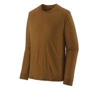 Haut technique PATAGONIA M's L/S Cap Cool Merino Blend Shirt (Wolf Brown) Homme S