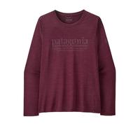 Haut technique PATAGONIA W's L/S Cap Cool Daily Shirt - Hut Tripper (Berry Fig - Light Berry Fig X-Dye) Femme L