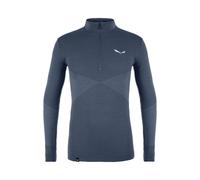 Haut technique Salewa ZEBRU MED WARM AMR M 1/2Z (Dark Denim) XL (52 IT)