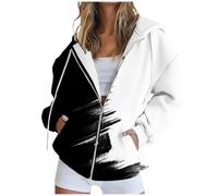 Haut thermique pour femme avec fermeture éclair - Sweat surdimensionné à manches longues - Manteau d'entraînement tendance pour l'automne 2024 - Vêtements d'automne pour la vie quotidienne - Cadeaux