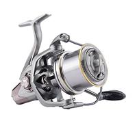 Haut Ton HT-NGK-9000 Moulinet de pêche 8000/9000/10000/12000/14000, 17 + 1BB avec Cadre en Graphite, Rapport d’engrenage 4,8:1, traîne maximale de 25 kg, Poissons d'eau salée en côte et Haute mer