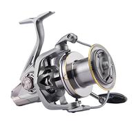 Haut Ton Moulinet de pêche 8000/9000/10000/12000/14000, 17+1BB avec Cadre en Graphite, Rapport de Vitesse 4.8:1, traînée maximale de 25 kg, Poissons d'eau salée côtière et Offshore (HT-NGK, HT-NGK