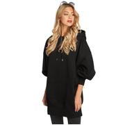 Haut - URBAN CLASSICS - Sweat capuche Long Oversize - Noir - Manches longues - Femme XS