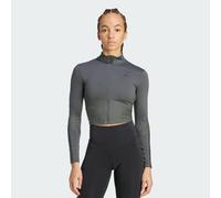 Haut zippé à côtes Hyperglam Grey Six / Black 2XL