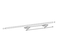 HAUTAU Atrium HKS 160 S Rail de maintien, blanc, FFB 901-1250 mm, 1 pièce, accessoires pour ferrures de fenêtre, fenêtres coulissantes, ferrures de porte coulissante